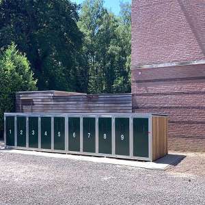 Projecten | Vijftien fietskluizen voor hotel | image #1 | 127804 fietsparkeren fietsoverkapping fietskluis