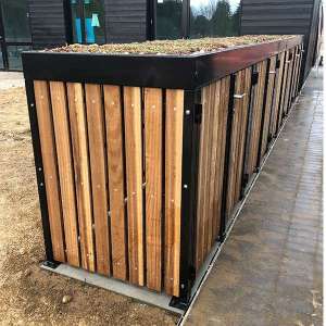 101650 overkapping fietsoverkapping groendak sedum