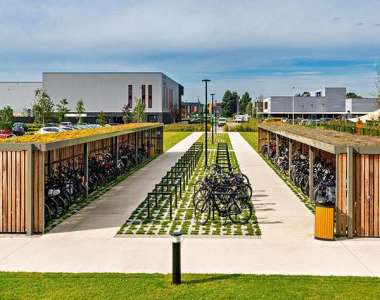 bedrijventerrein_fietsenoverkapping fietsparkeren fietsenrek