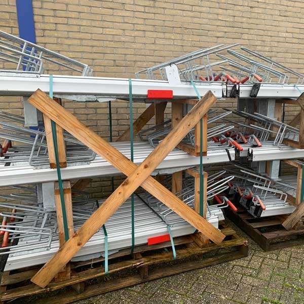 fietsparkeren etagefietsenrek dubbellaags circulair