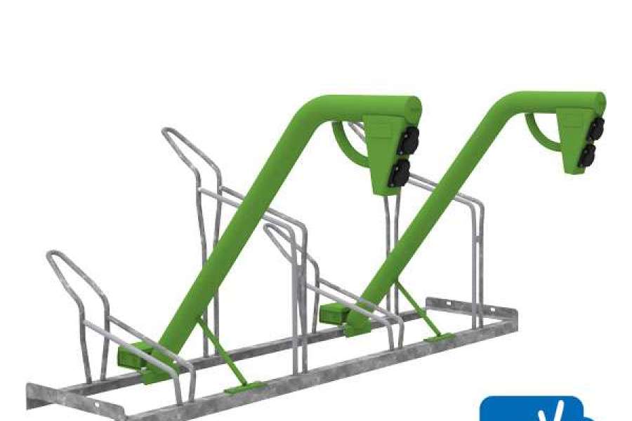 FalcoSound fietsenrek met oplaadpunt voor e-bike
