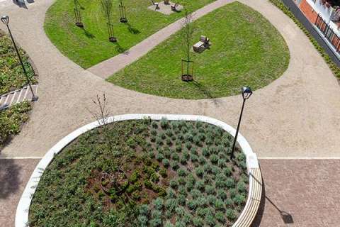 Falco straatmeubilair in stadstuin centrum Almelo