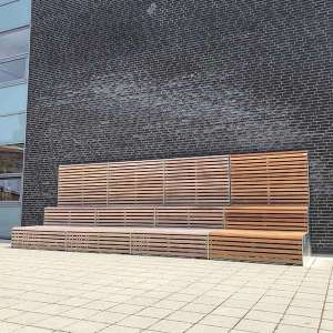 Projecten | Schoolplein voorzien van originele relax plekken | image #1 | 113428 straatmeubilair buitenbank tribunebank plantenbak