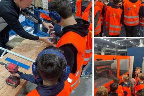Groep 7 van De Noorderborch ontdekt techniek bij Falco