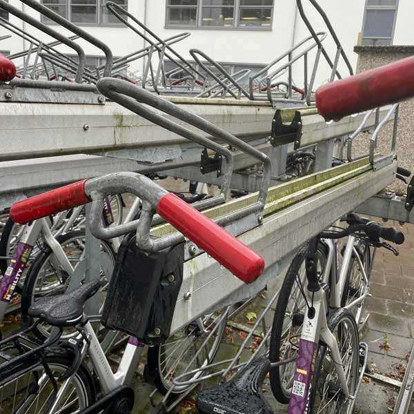 Fietsparkeren | Circulaire producten | Circulaire etagerekken | image #4 |  fietsparkeren etagefietsenrek dubbellaags circulair