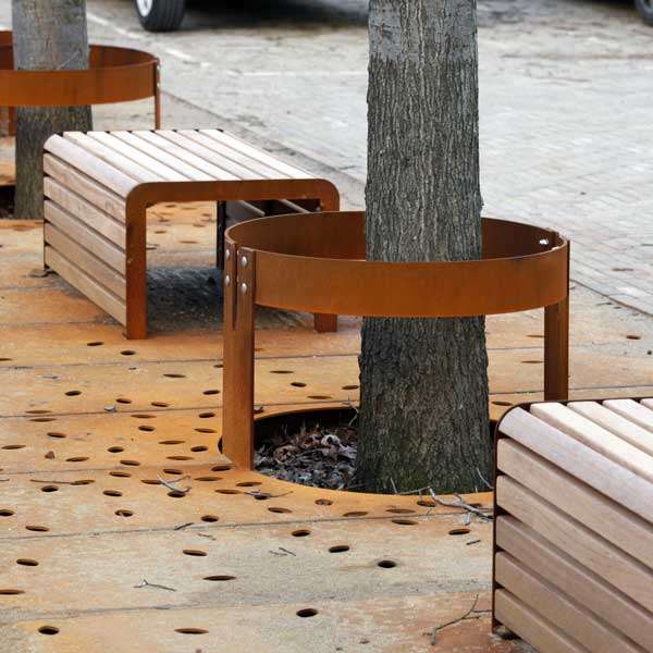 Straatmeubilair | Specials | Straatmeubilair uit Cortenstaal| straatmeubilair corten staal boombescherming zitbanken boomrooster Straatmeubilair | Specials | Straatmeubilair uit Cortenstaal | image #1 | straatmeubilair corten staal boombescherming zitbanken boomrooster