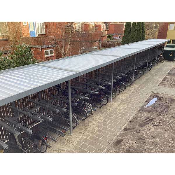 127048 fietsparkeren fietsoverkapping etagerek dubbellaags