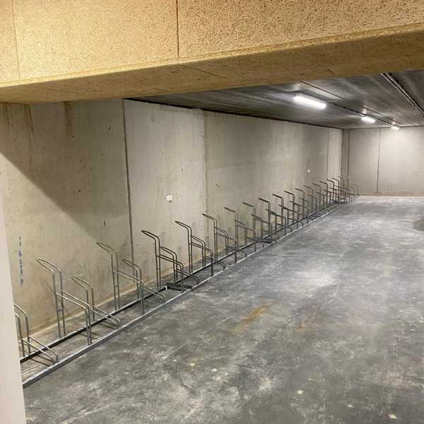 Week 51: fietsparkeervoorzieningen in kelder nieuw appartementencomplex Alkmaar