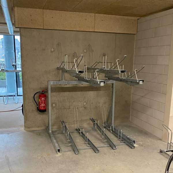 Week 51: fietsparkeervoorzieningen in kelder nieuw appartementencomplex Alkmaar