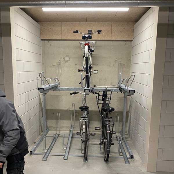 Week 51: fietsparkeervoorzieningen in kelder nieuw appartementencomplex Alkmaar