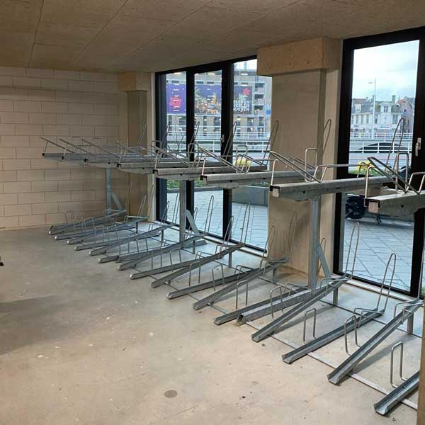 Week 51: fietsparkeervoorzieningen in kelder nieuw appartementencomplex Alkmaar