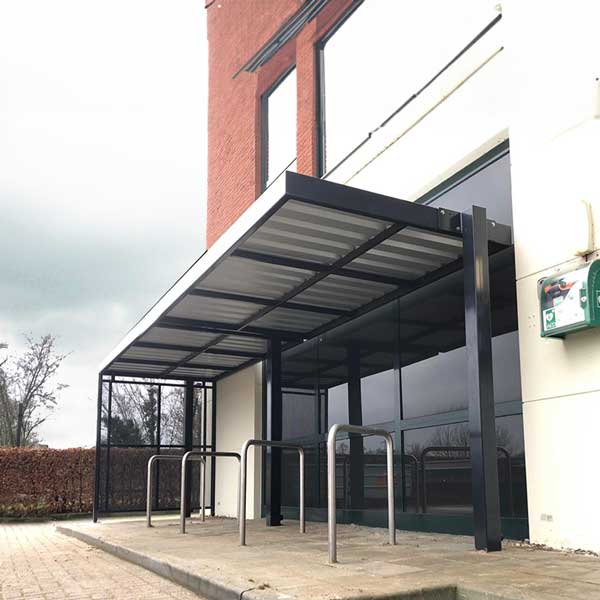 Week 7: Open fietsoverkapping bij Medisch Centrum Goor