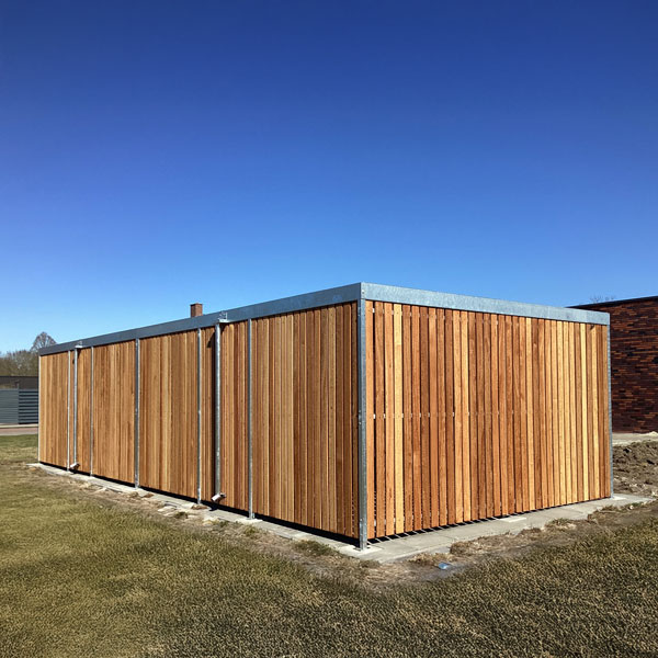 Week 14: fietsoverkapping bij Verpleeghuis Clockstede in Nieuwe Pekela