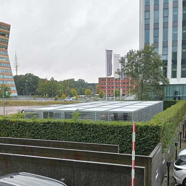 Week 40: Aksos kiest voor FalcoLok-500 Fietsoverkapping met Traliehekwerk