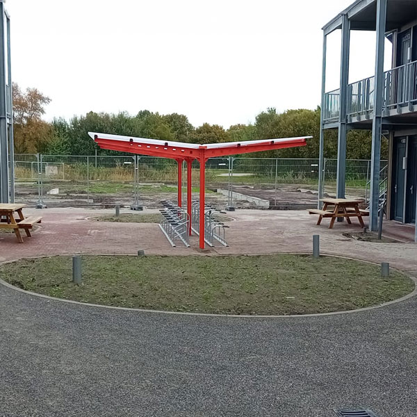 Week 42: FalcoAndo fiets­overkappingen bij WRM Appartementen Assen