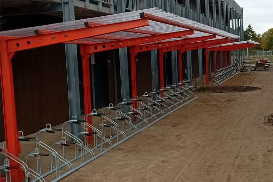 Week 42: FalcoAndo fiets­overkappingen bij WRM Appartementen Assen