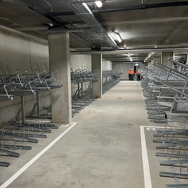 Week 2: Ondergronds fietsparkeren bij wooncomplex Amsterdam