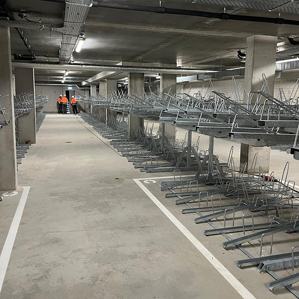 Week 2: Ondergronds fietsparkeren bij wooncomplex Amsterdam