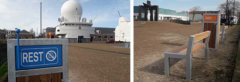 Resultaat straatmeubilair Marinemuseum Den Helder