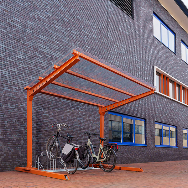 Prototype nieuwe fietsoverkapping FalcoAndo