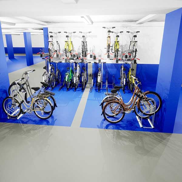 fietsenkelder fietsparkeren fietsenrek fietsaanleunbeugels 