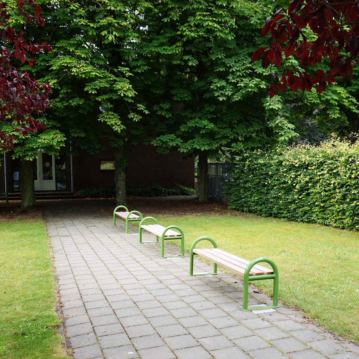 100064 straatmeubilair buitenbank zitbank parkbank schoolplein buitenmeubilair