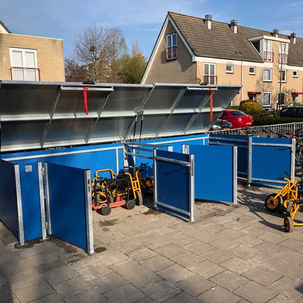 100113 FalcoBox berging overkapping speelgoed basisschool schoolplein