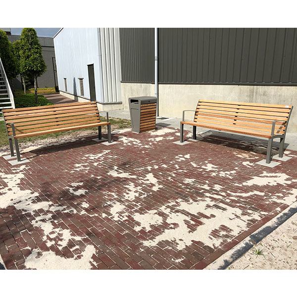 101545 straatmeubilair bedrijventerrein zitbanken picknickset afvalbak asbak