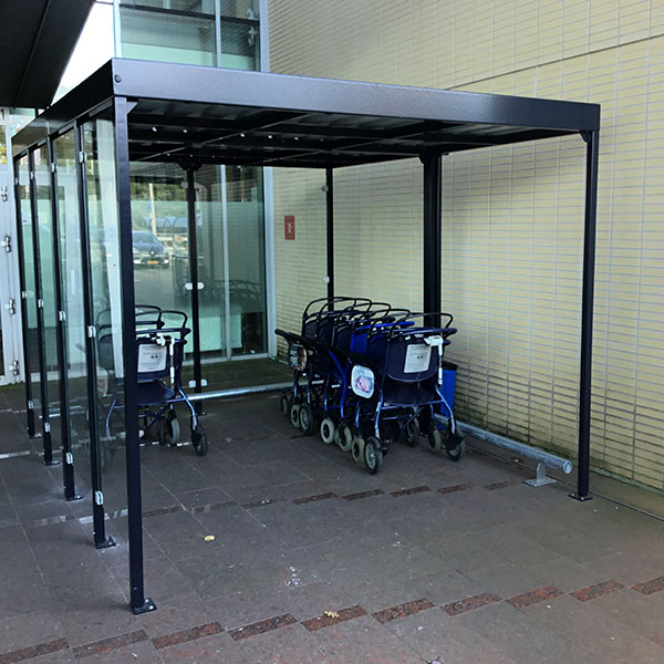101609 fietsoverkapping rolstoeloverkapping fietsenrek fietsparkeren