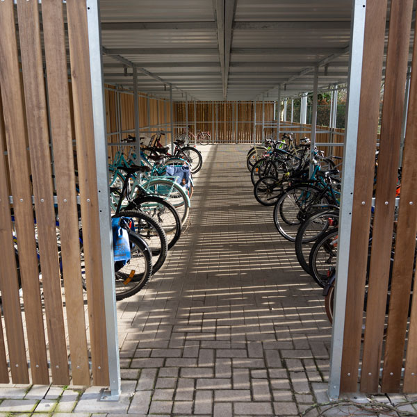 FalcoLok-500 fietsoverkapping bij Mariaschool in Essen