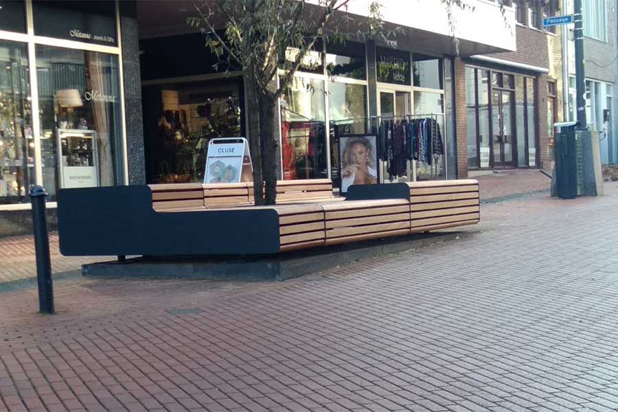 Straatmeubilair zorgt voor meer beleving bij winkelcentrum Brunssum