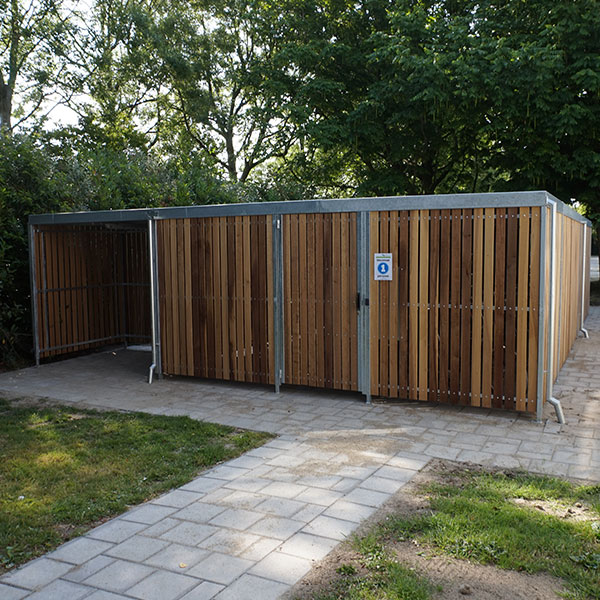 106107 fietsoverkapping fietsparkeren straatmeubilair asbak