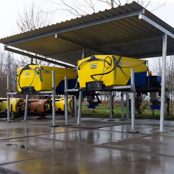 Materialenoverkappingen bij gemeentewerf Krimpenerwaard