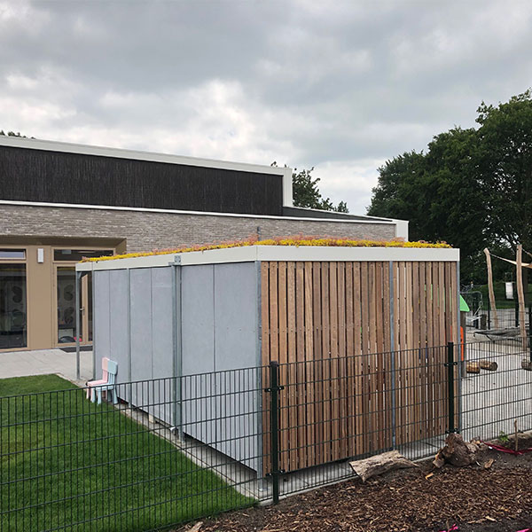 112822 fietsoverkapping berging schoolplein