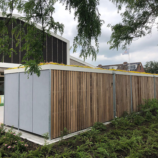 112822 fietsoverkapping berging schoolplein