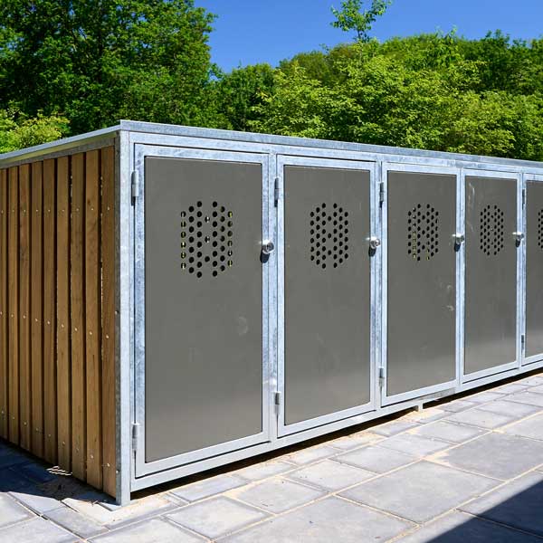 Fietskluizen bij Zwembad Sijsjesberg Huizen