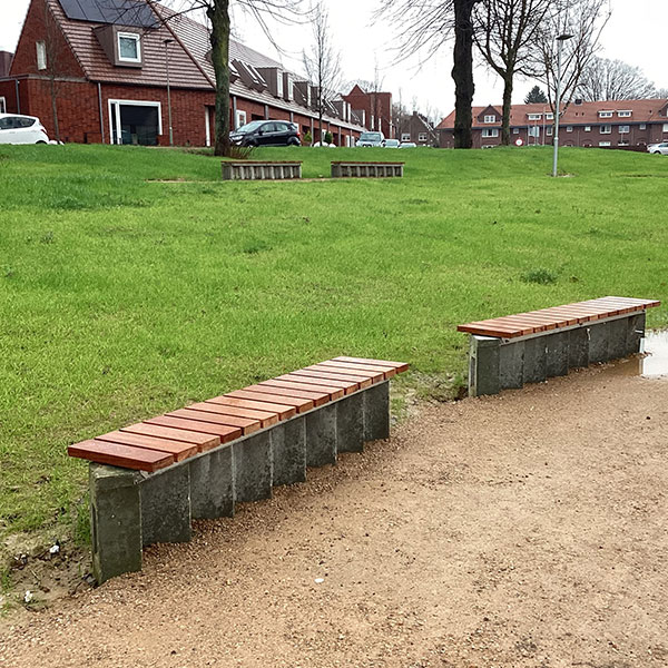 116862 circulair straatmeubilair buitenbank zitelement bank 