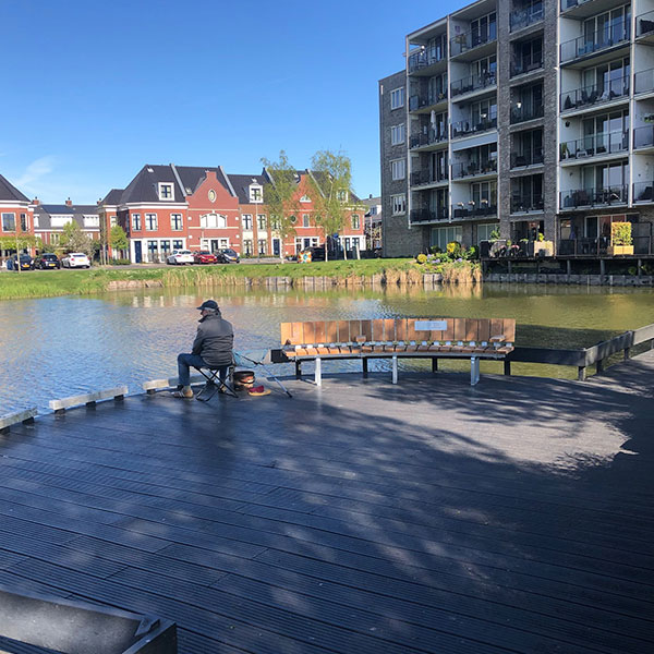 116874 straatmeubilair buitenbank zitbank babbelbank