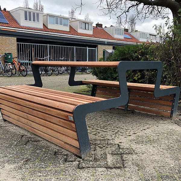 117842 straatmeubilair buitenbanken picknickset sofa tribune