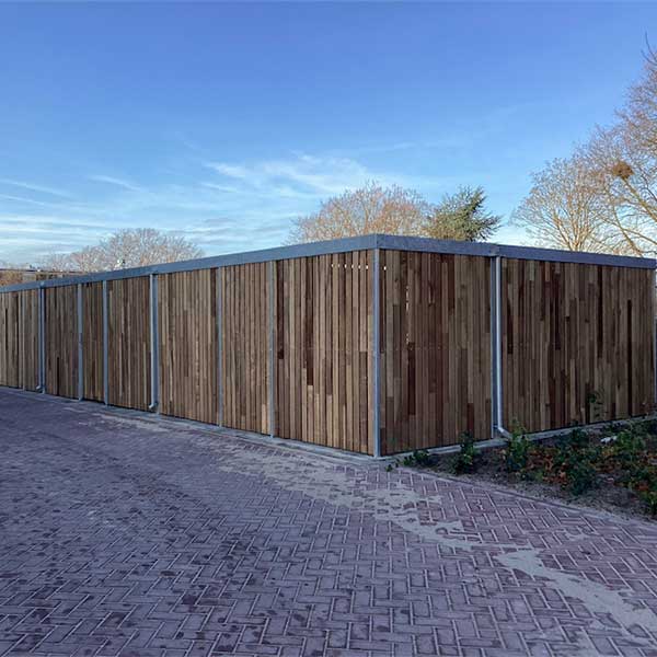 123422 fietsparkeren fietsoverkapping fietsenrek scootmobielstalling rokersruimte