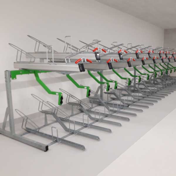 Inrichting fietsenkelder Duitse campus