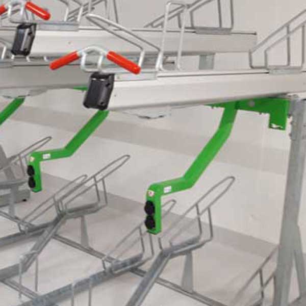 129004 fietsenkelder compact fietsparkeren etagerek fietsenrek dubbellaags 