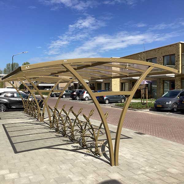 Fietsparkeren in kleur in nieuwbouwwijk