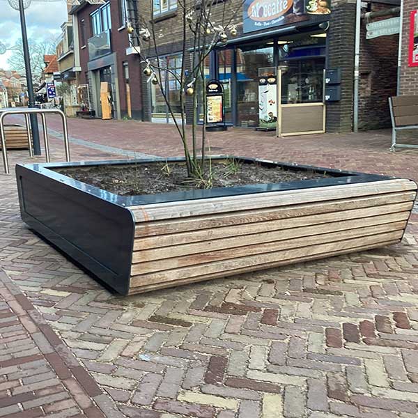 138656 straatmeubilair buitenbank plantenbak