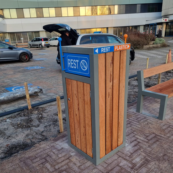 139727 straatmeubilair afvalbak buitenbank picknickset