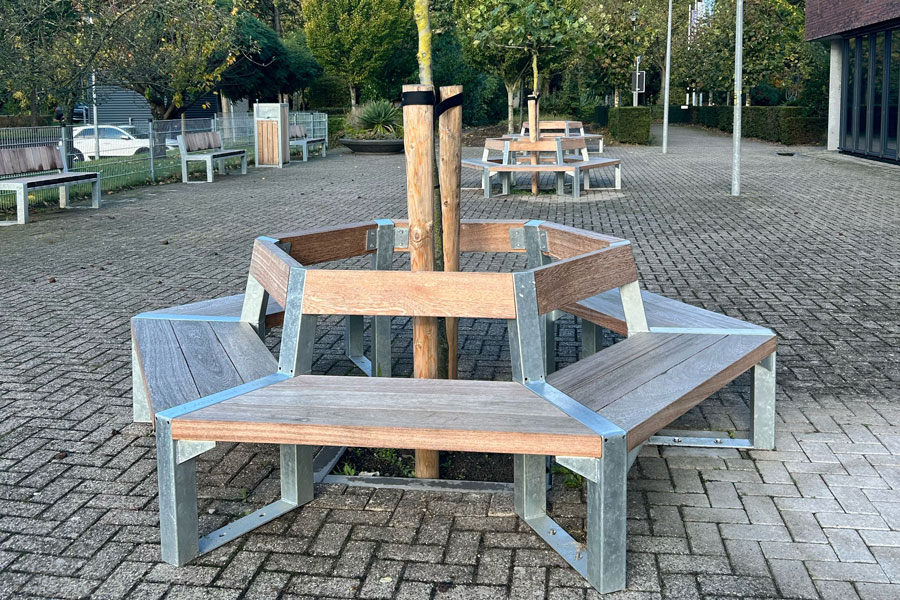 140160 straatmeubilair schoolplein buitenbank picknickset