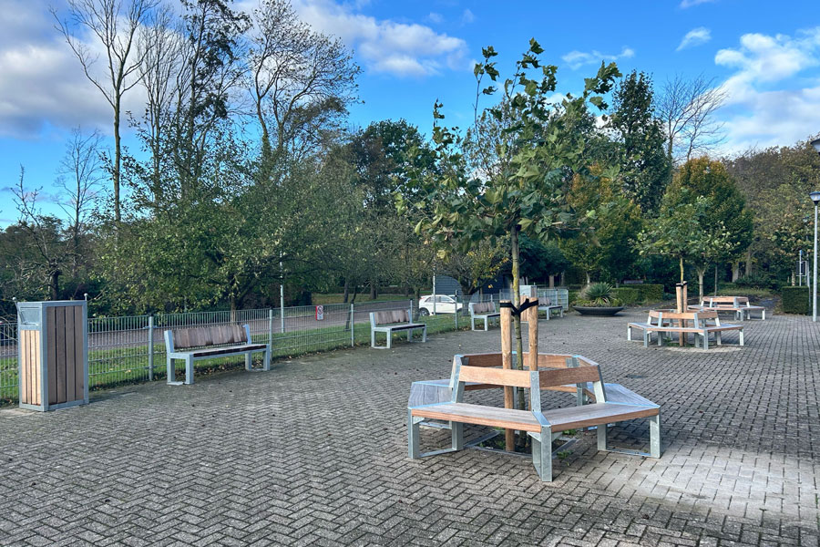 140160 straatmeubilair schoolplein buitenbank picknickset