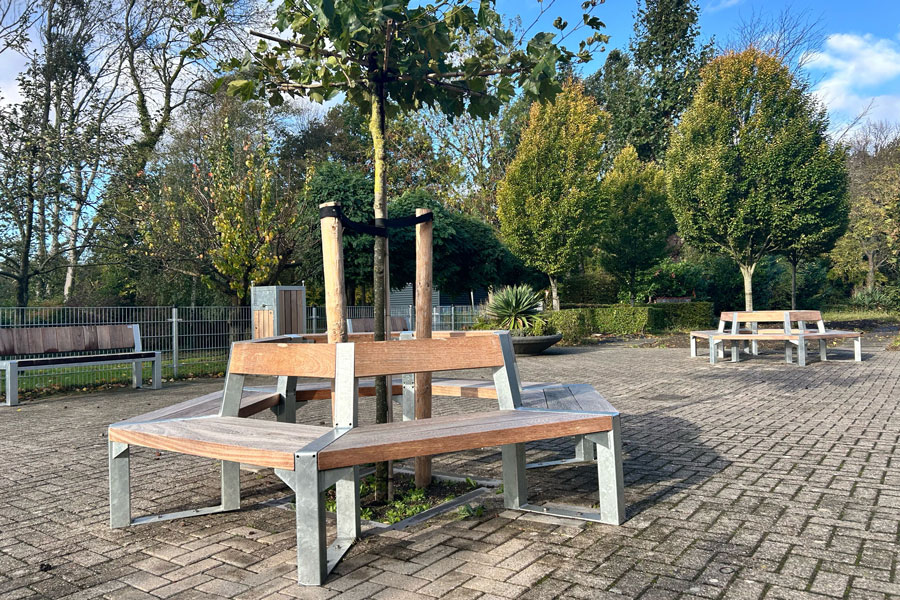 140160 straatmeubilair schoolplein buitenbank picknickset