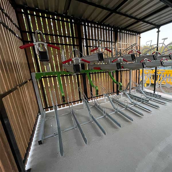 141670 fietsparkeren fietsoverkapping cycle hub etagerek