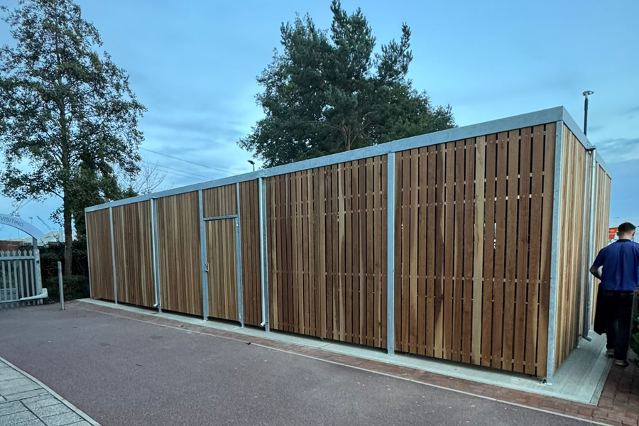 141903 fietsparkeren fietsoverkapping fietsaanleunbeugels 